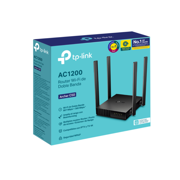 Router Tp-Link Archer C50 AC1200 Doble Banda