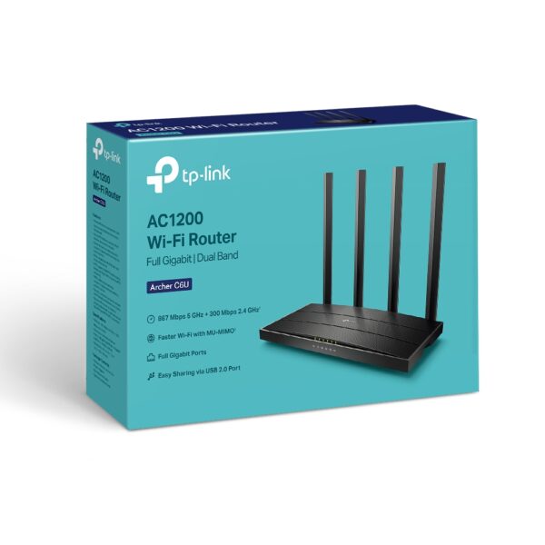 Router Tp-Link Archer C6U AC1200 Gigabit Doble Banda